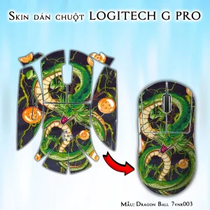 Skin dán chuột Logitech G Pro mẫu Dragon Ball 7vnr003