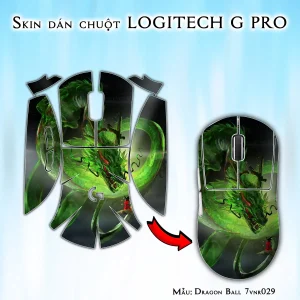 Skin dán chuột Logitech G Pro mẫu Dragon Ball 7vnr029