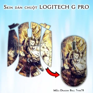 Skin dán chuột Logitech G Pro mẫu Dragon Ball 7vnr78
