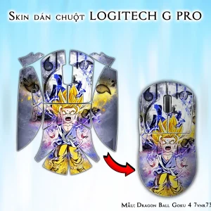 Skin dán chuột Logitech G Pro mẫu Dragon Ball Goku 4 7vnr73