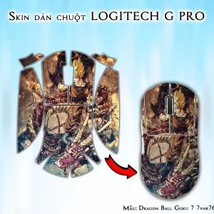 Skin dán chuột Logitech G Pro mẫu Dragon Ball Goku 7 7vnr76