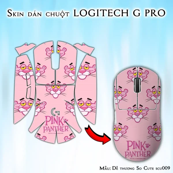 Skin dán chuột Logitech G Pro mẫu Dễ thương So Cute scu009