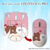 Skin dán chuột Logitech G Pro mẫu Dễ thương So Cute scu012
