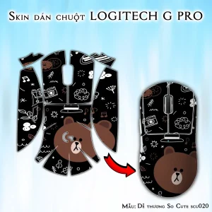 Skin dán chuột Logitech G Pro mẫu Dễ thương So Cute scu020