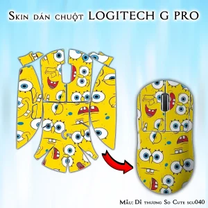 Skin dán chuột Logitech G Pro mẫu Dễ thương So Cute scu040