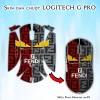 Skin dán chuột Logitech G Pro mẫu Fendi Monster fen01 Skin dán chuột Logitech G Pro mẫu Fendi Monster fen01