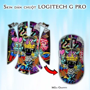 Skin dán chuột Logitech G Pro mẫu Graffiti