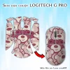 Skin dán chuột Logitech G Pro mẫu Gấu dâu Lotso lotso005