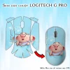 Skin dán chuột Logitech G Pro mẫu Heo con dễ thương heo-176 Skin dán chuột Logitech G Pro mẫu Heo con dễ thương heo-176