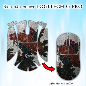 Skin dán chuột Logitech G Pro mẫu Hoa cúc lsm020