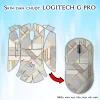 Skin dán chuột Logitech G Pro mẫu hình học viền vàng xếp chéo Skin dán chuột Logitech G Pro mẫu hình học viền vàng xếp chéo
