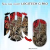 Skin dán chuột Logitech G Pro mẫu Komainu