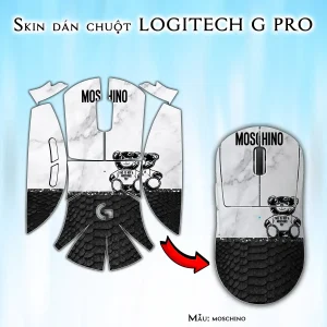 Skin dán chuột Logitech G Pro mẫu moschino