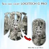 Skin dán chuột Logitech G Pro mẫu Mặt nạ quỷ Hanya