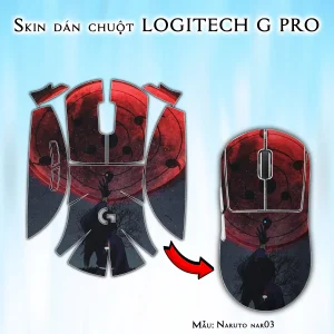Skin dán chuột Logitech G Pro mẫu Naruto nar03