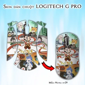 Skin dán chuột Logitech G Pro mẫu Natra nt29