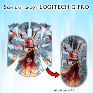 Skin dán chuột Logitech G Pro mẫu Natra nt32