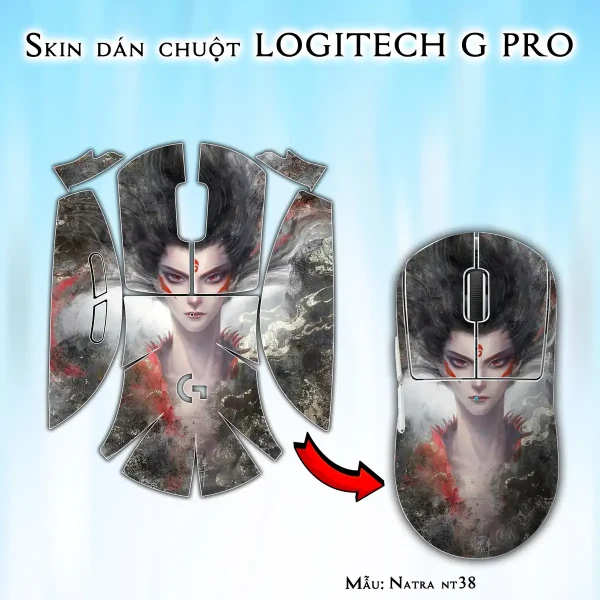 Skin dán chuột Logitech G Pro mẫu Natra nt38