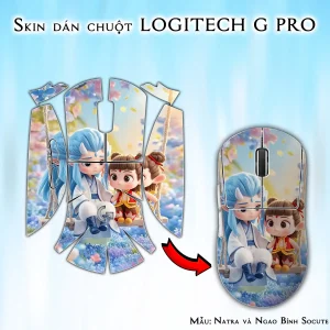 Skin dán chuột Logitech G Pro mẫu Natra và Ngao Bính Socute nt16