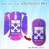 Skin dán chuột Logitech G Pro mẫu OFF White hồng tím Skin dán chuột Logitech G Pro mẫu OFF White hồng tím