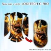 Skin dán chuột Logitech G Pro mẫu Pikachu Ngọn Lửa Thần Tốc