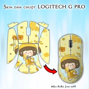 Skin dán chuột Logitech G Pro mẫu RoRo Jump ro05
