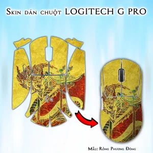 Skin dán chuột Logitech G Pro mẫu Rồng Phương Đông