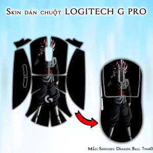 Skin dán chuột Logitech G Pro mẫu Songoku Dragon Ball 7vnr026