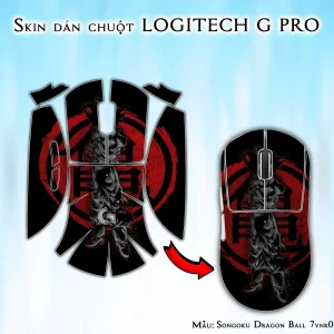 Skin dán chuột Logitech G Pro mẫu Songoku Dragon Ball 7vnr031