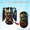 Skin dán chuột Logitech G Pro mẫu Songoku Dragon Ball 7vnr036