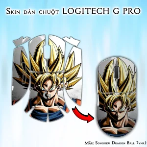 Skin dán chuột Logitech G Pro mẫu Songoku Dragon Ball 7vnr103