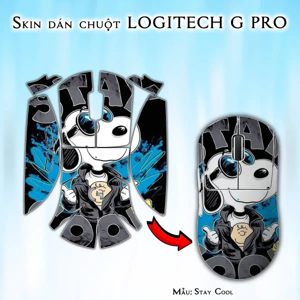 Skin dán chuột Logitech G Pro mẫu Stay Cool