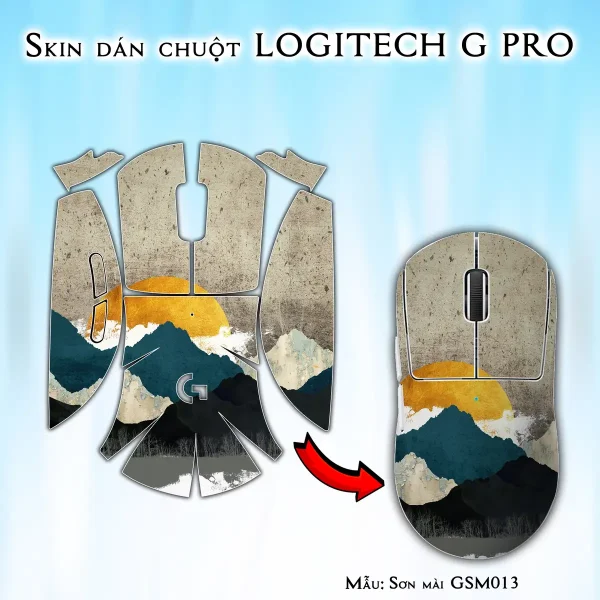 Skin dán chuột Logitech G Pro mẫu Sơn mài GSM013