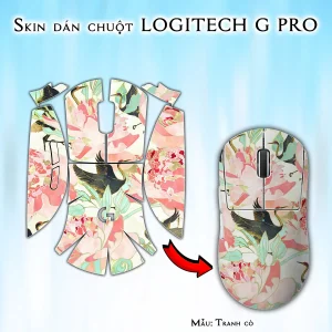 Skin dán chuột Logitech G Pro mẫu Tranh cò