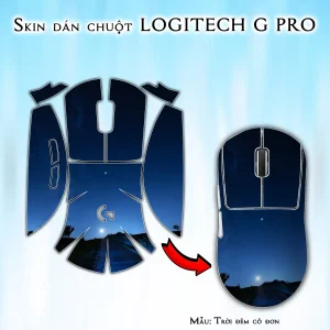 Skin dán chuột Logitech G Pro mẫu Trời đêm cô đơn