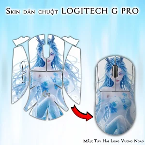 Skin dán chuột Logitech G Pro mẫu Tây Hải Long Vương Ngao Nhuận nh02