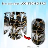 Skin dán chuột Logitech G Pro mẫu vân đá dah021