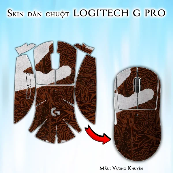 Skin dán chuột Logitech G Pro mẫu Vương Khuyển