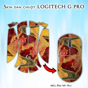 Skin dán chuột Logitech G Pro mẫu Điệp Mỹ Ngư