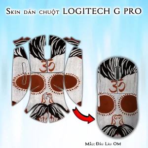 Skin dán chuột Logitech G Pro mẫu Đầu Lâu OM