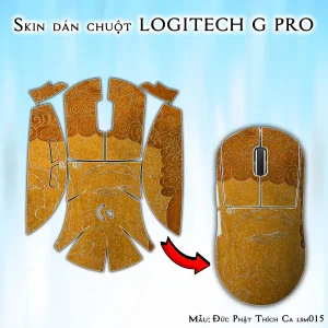Skin dán chuột Logitech G Pro mẫu Đức Phật Thích Ca lsm015