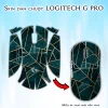 Skin dán chuột Logitech G Pro mẫu đá xanh ghép viền vàng Skin dán chuột Logitech G Pro mẫu đá xanh ghép viền vàng
