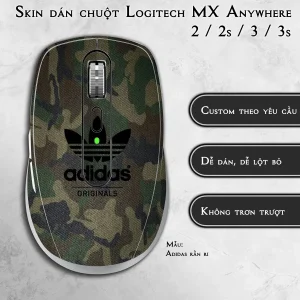 Skin dán chuột Logitech MX Anywhere mẫu Adidas rằn ri