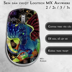 Skin dán chuột Logitech MX Anywhere mẫu Alebrijes