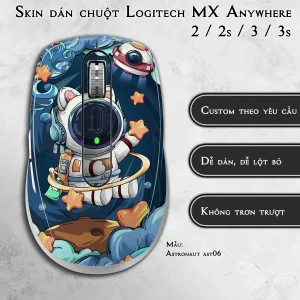 Skin dán chuột Logitech MX Anywhere mẫu Astronaut ast06