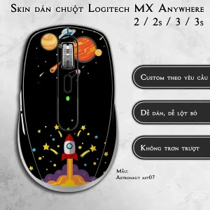 Skin dán chuột Logitech MX Anywhere mẫu Astronaut ast07
