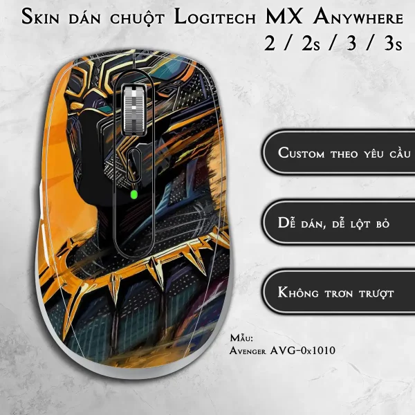 Skin dán chuột Logitech MX Anywhere mẫu Avenger avg1010