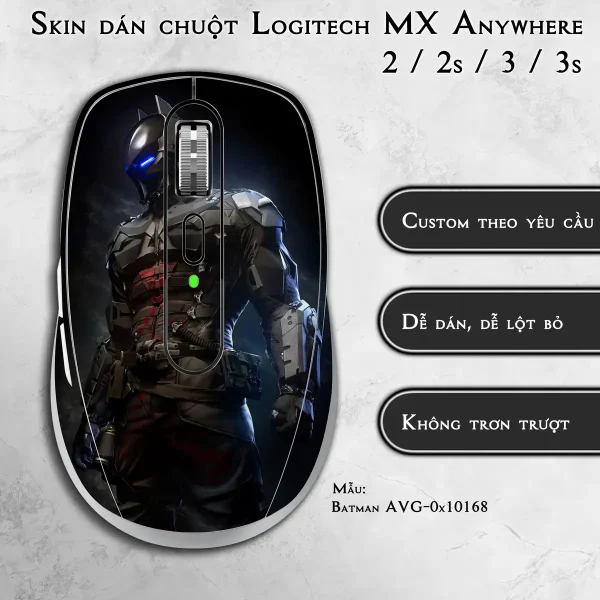 Skin dán chuột Logitech MX Anywhere mẫu Batman avg10168