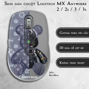 Skin dán chuột Logitech MX Anywhere mẫu BrickBear