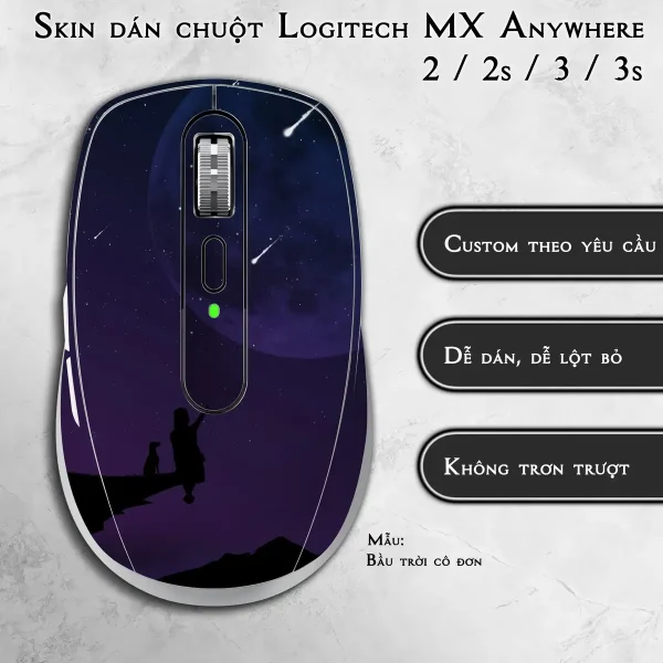 Skin dán chuột Logitech MX Anywhere mẫu Bầu trời cô đơn